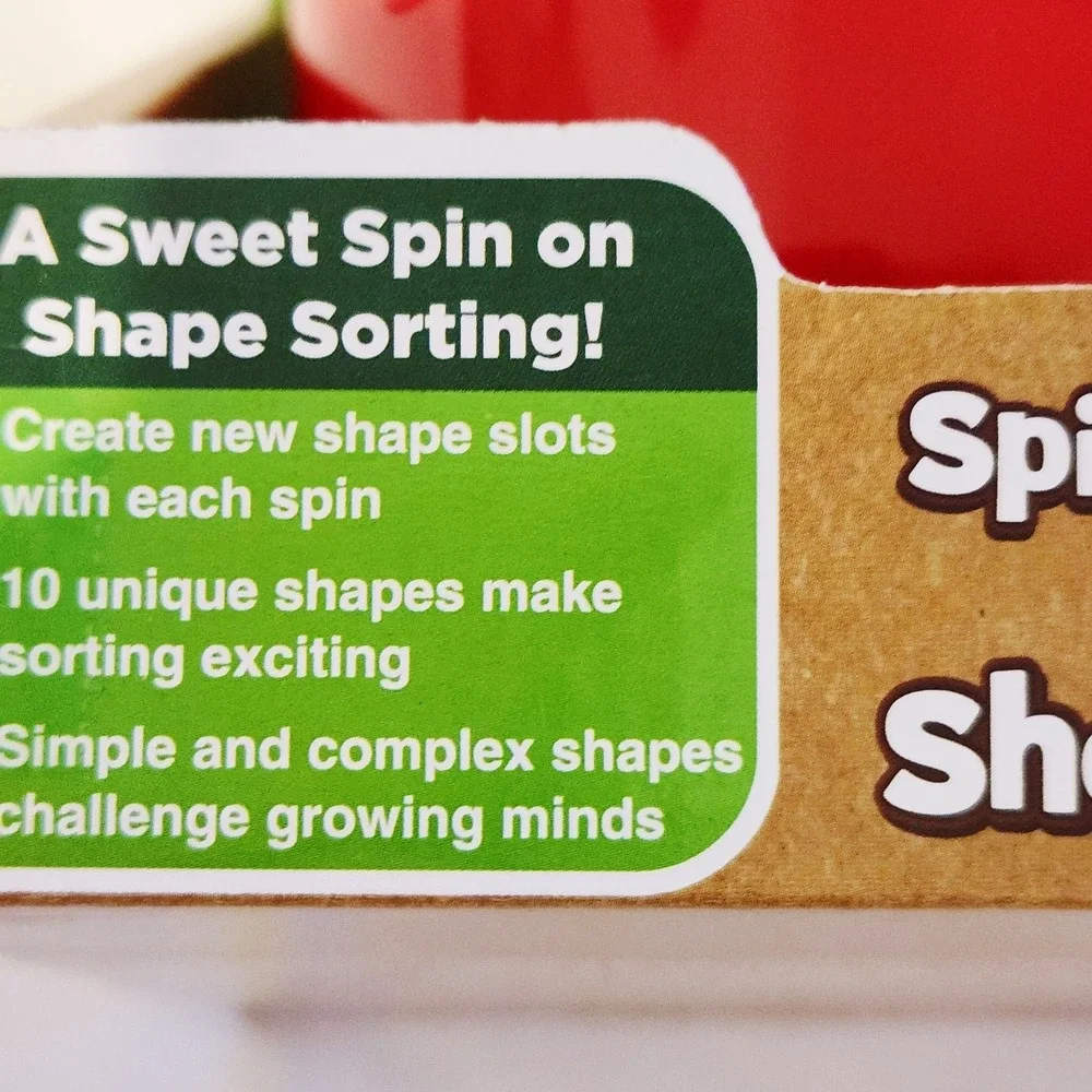 LeapFrog Spin & Change Apple Shape Sorter Shape Sorting Toys with Accessories